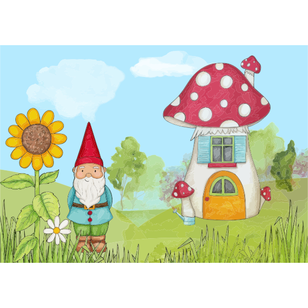 SVG Peaceful gnome