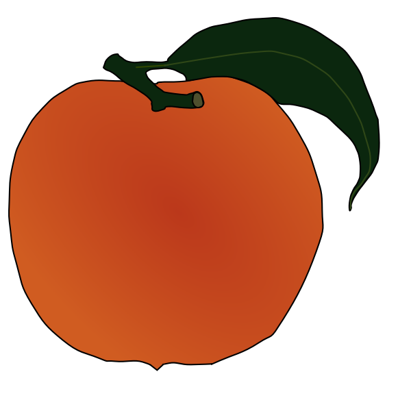 SVG Peach vector image
