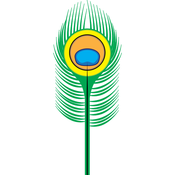 SVG Peacock Feather