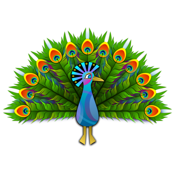 SVG Peacock vector clip art