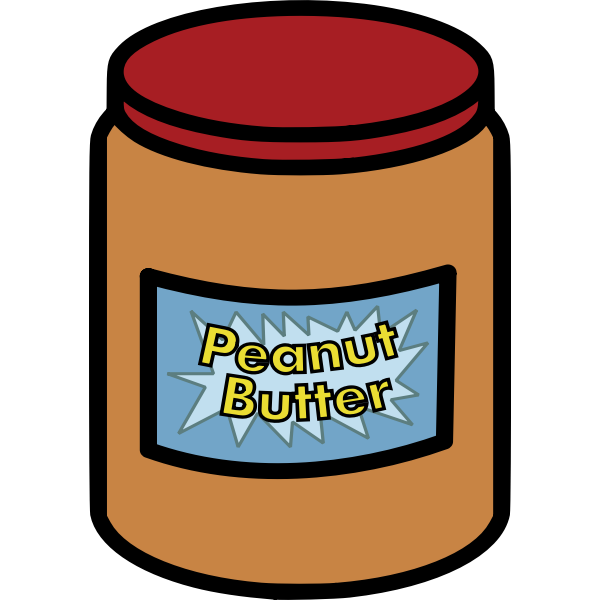 SVG peanut butter jar