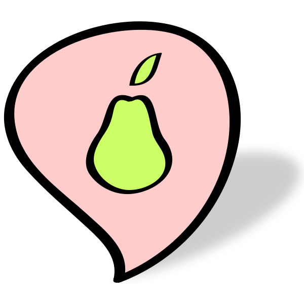 SVG Pear symbol