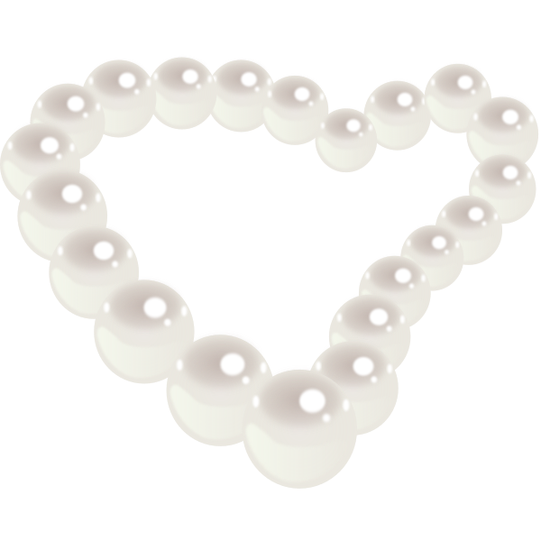SVG Pearl heart