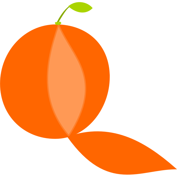 SVG Peeled orange