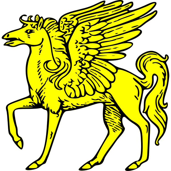 SVG pegasus passant