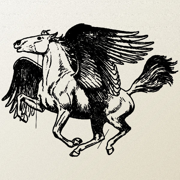 SVG Pegasus sketch