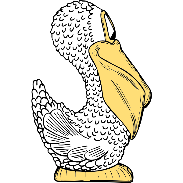 SVG pelican side view