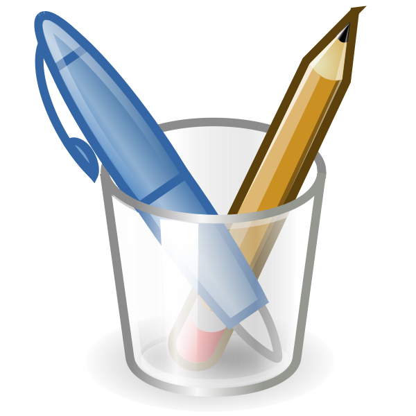 SVG Pen and pencil vector image