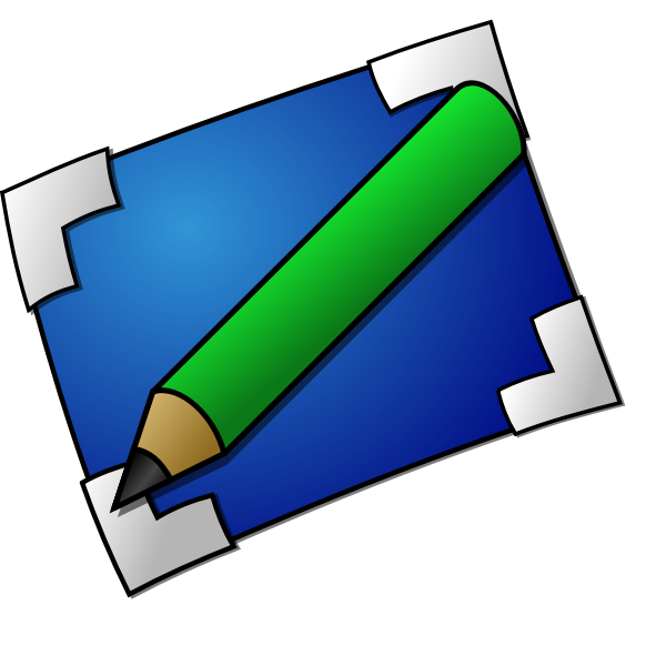 SVG Pencil and board vector image