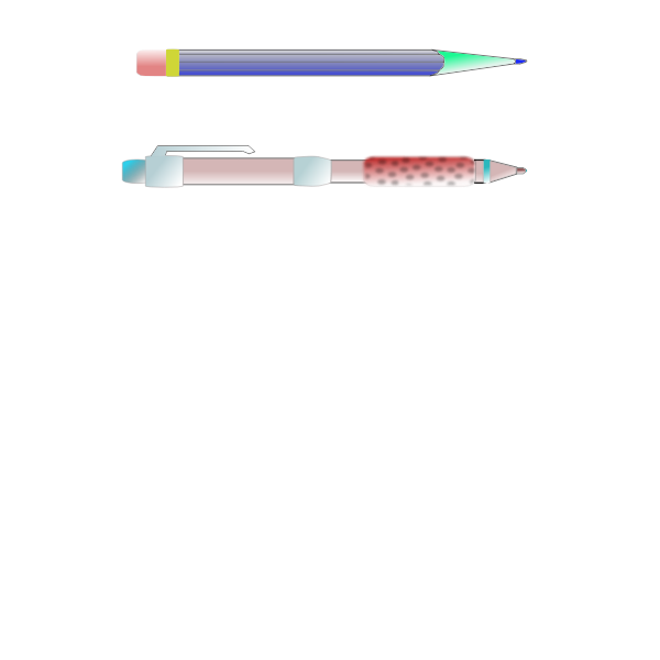 SVG Pencil and pen