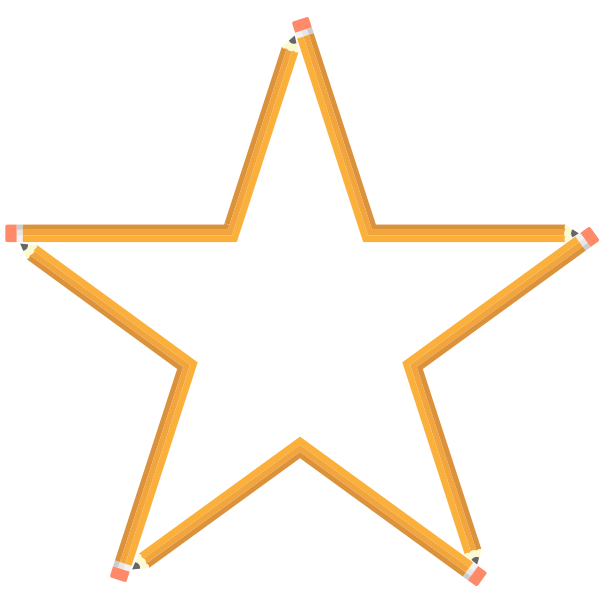 SVG Pencil star