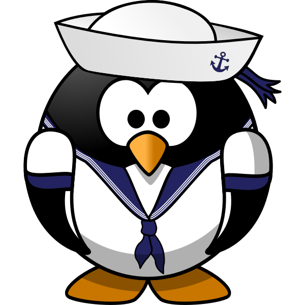 SVG Penguin as a sailor