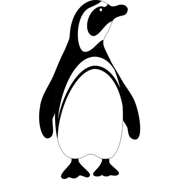 SVG Penguin bird vector