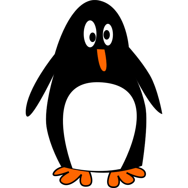 SVG Penguin caricature image