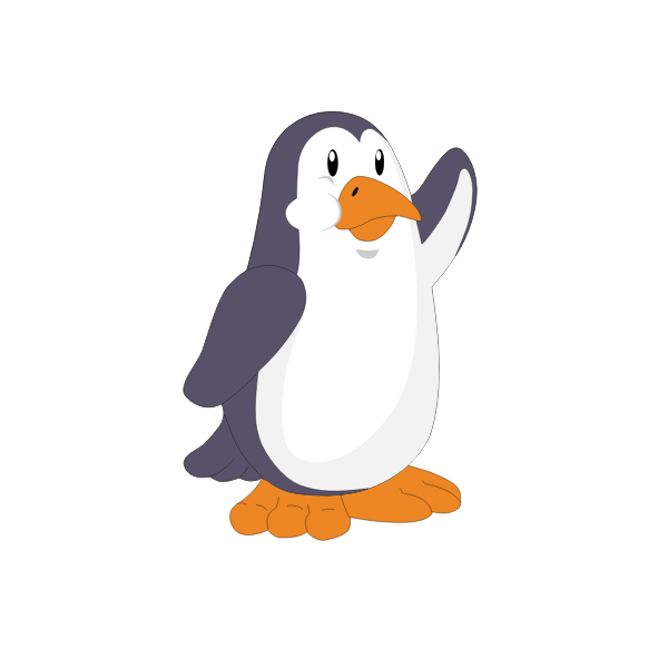 SVG Penguin cartoon drawing