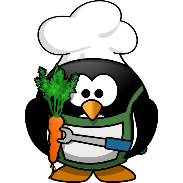 SVG Penguin chef