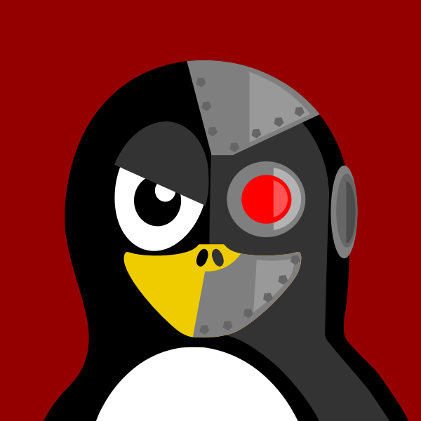 SVG Penguin cyborg