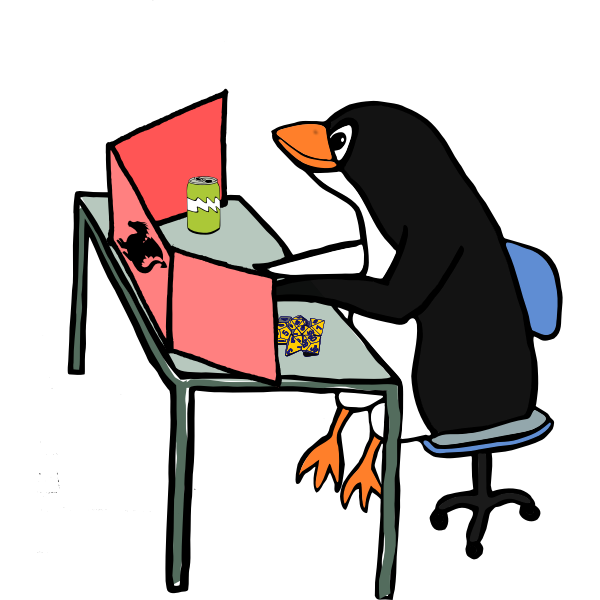 SVG Penguin dungeon master