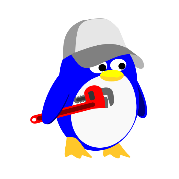 SVG Penguin handyman