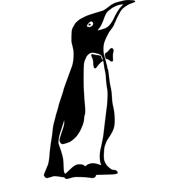 SVG Penguin in a tuxedo