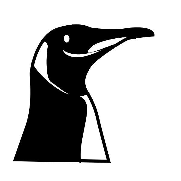 SVG Penguin Linux vector