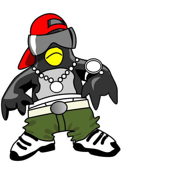 SVG Penguin rapper
