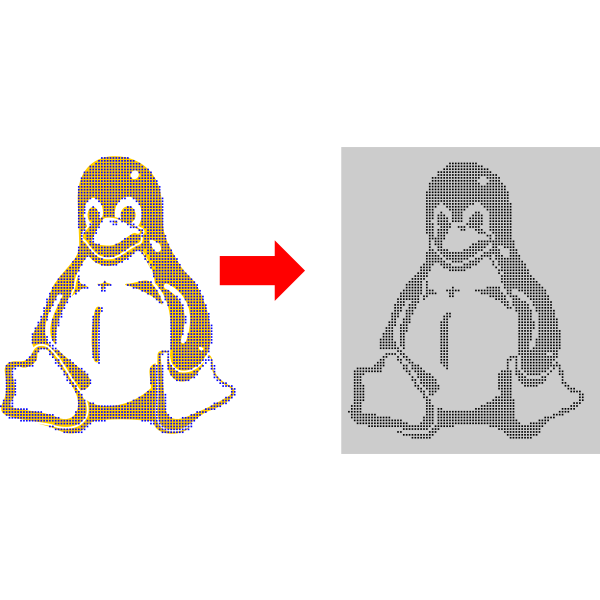 SVG Penguin tutorial vector image