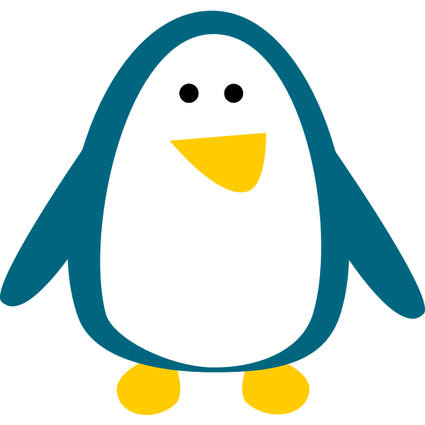 SVG Penguin vector image