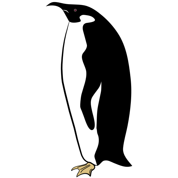 SVG Penguin vector image