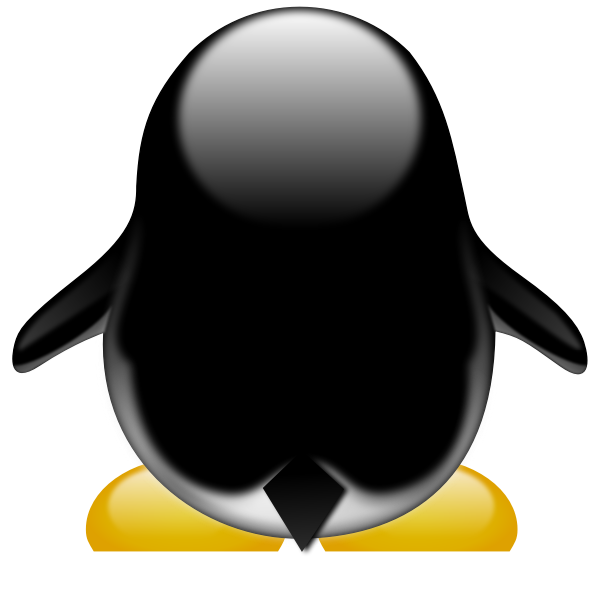 SVG Penguin039s back