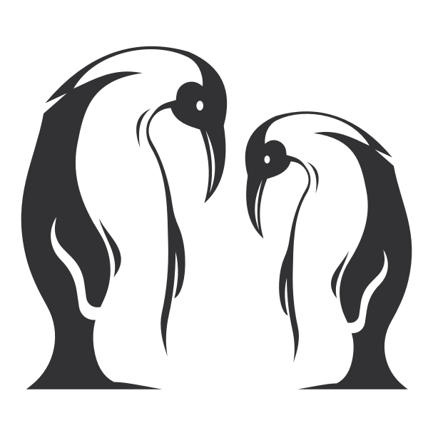 SVG Penguins couple