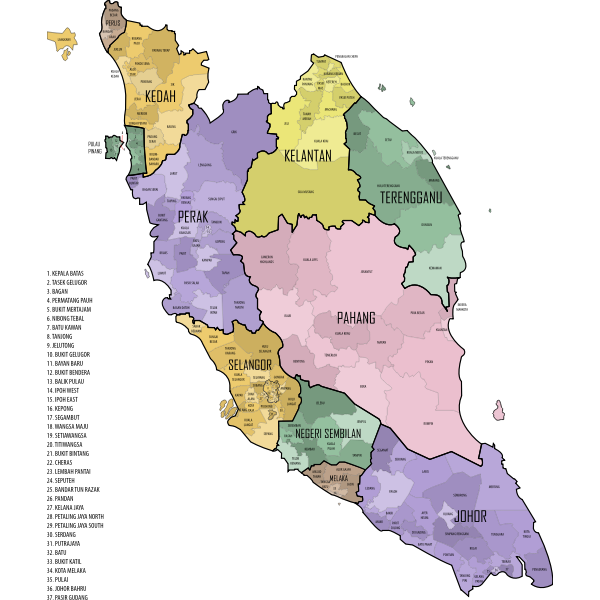 SVG peninsular malaysia parliament 2015 labelled