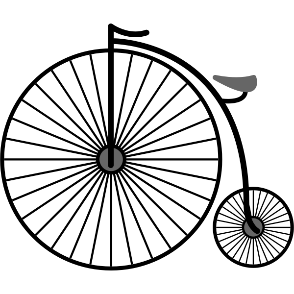 SVG Penny-farthing yicycle
