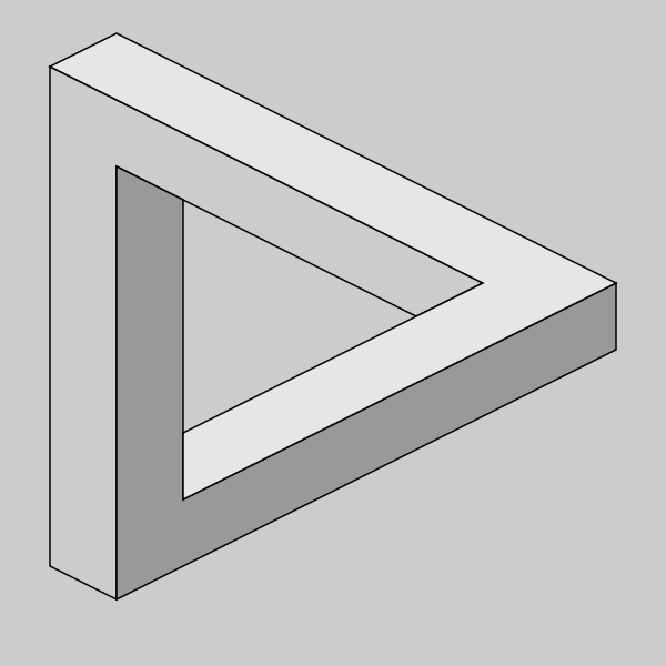 SVG Penrose triangle