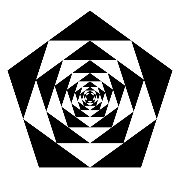 SVG Pentagon midpoint snap