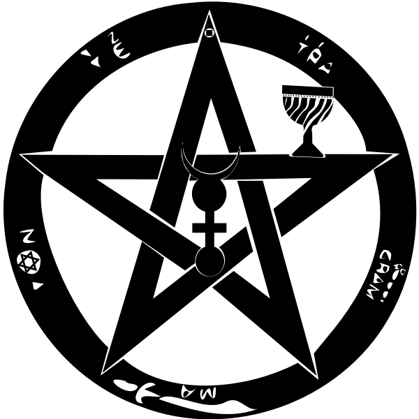 SVG Pentagram circle