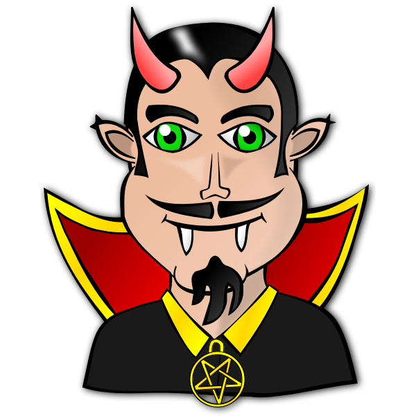 SVG People faces devil