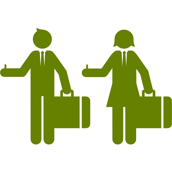 SVG People hitchhiking
