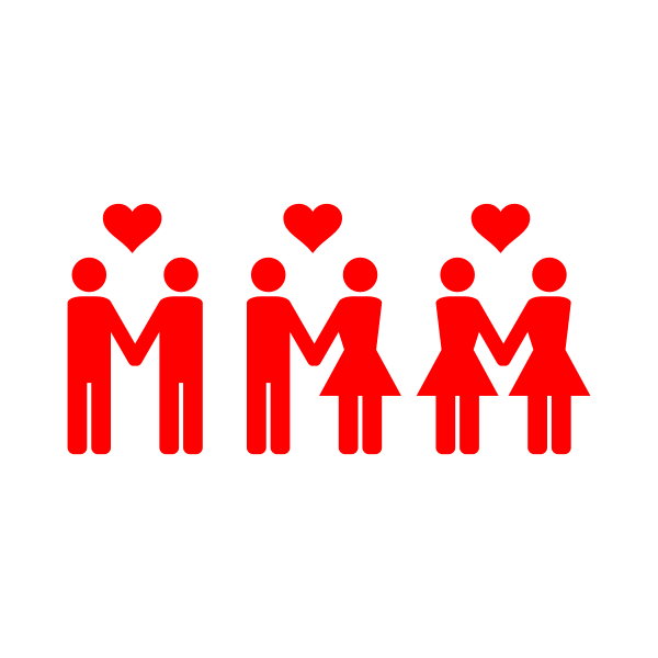 SVG People in love
