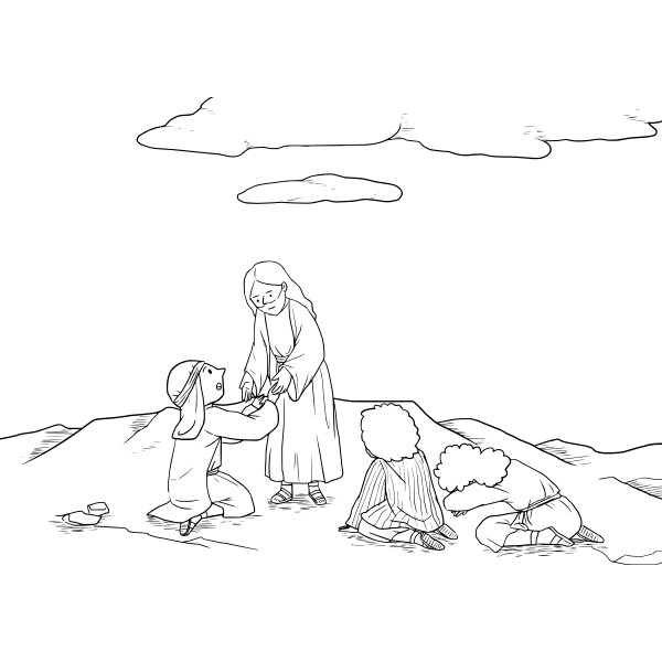 SVG People kneeling