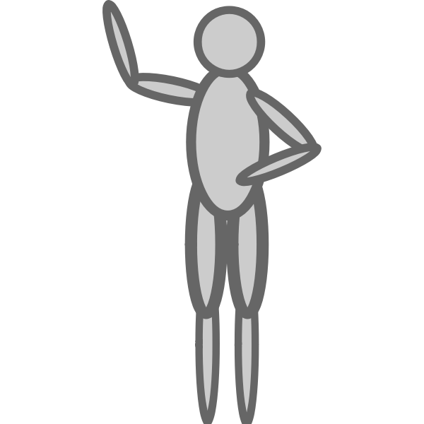 SVG people near a blackboard