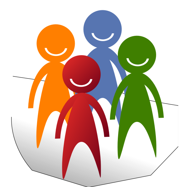 SVG People smiling symbol vector image