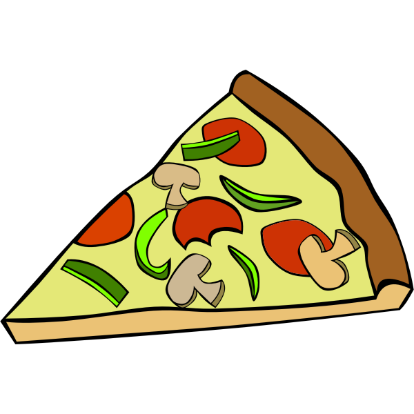 SVG Pepperoni pizza vector clip art