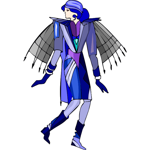 SVG Performer with wings