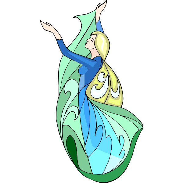 SVG Performing artist vector image