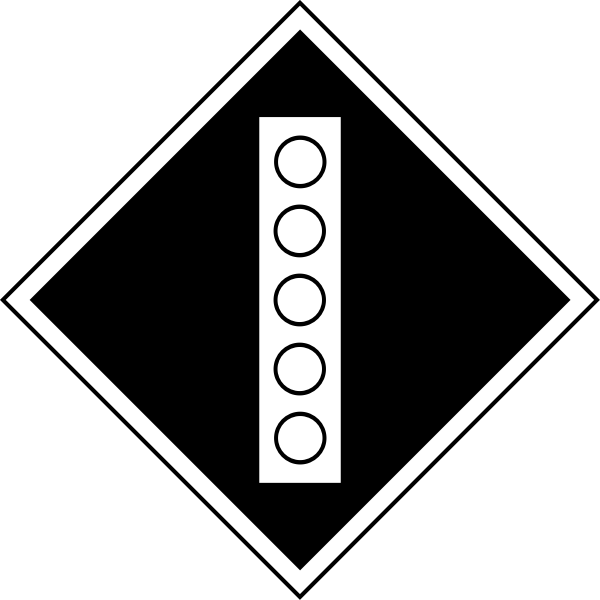 SVG Permanent sign to raise the pantograph on the electric train carrivage vector image