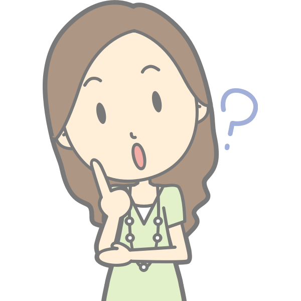 SVG Perplexed female cartoon image