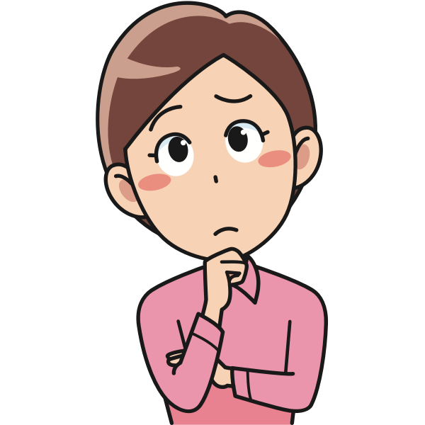 SVG Perplexed female vector image