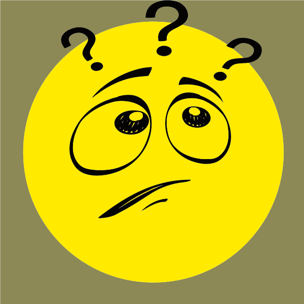 SVG Perplexed smiley icon vector image