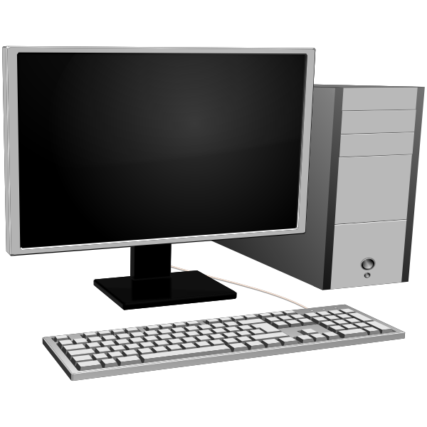 SVG Personal computer configuration vector clip art